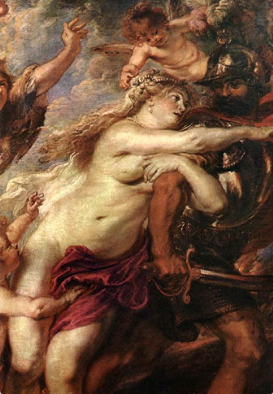 RUBENS, Pieter Pauwel The Consequences of War (detail) china oil painting image